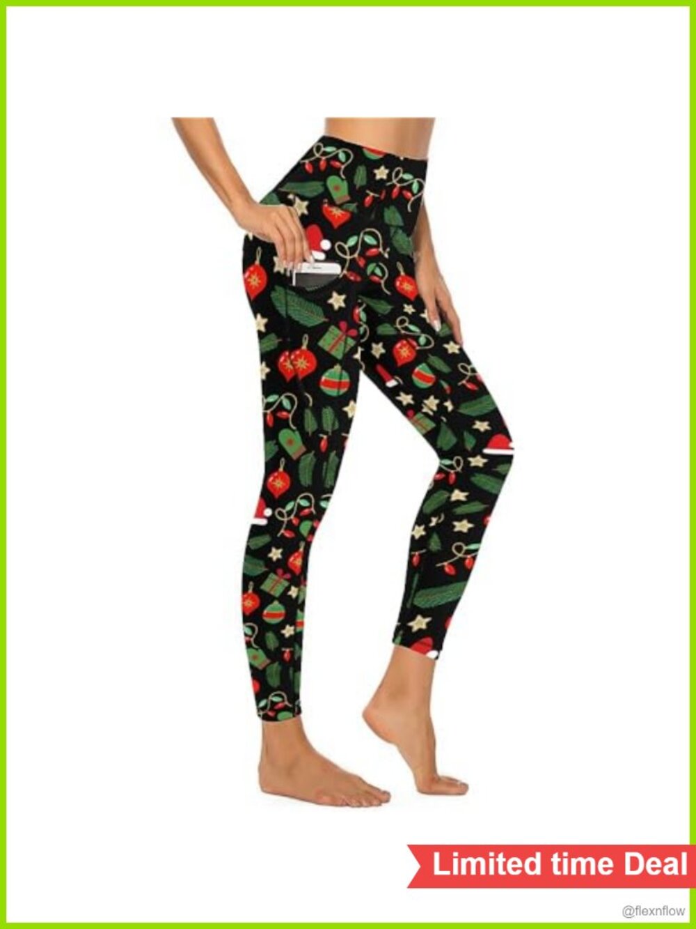 High Waisted Yoga Pants with Pockets Tummy Control Workout Leggings